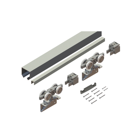 Kit Convexo com Roldana 4 Rodas Lateral 