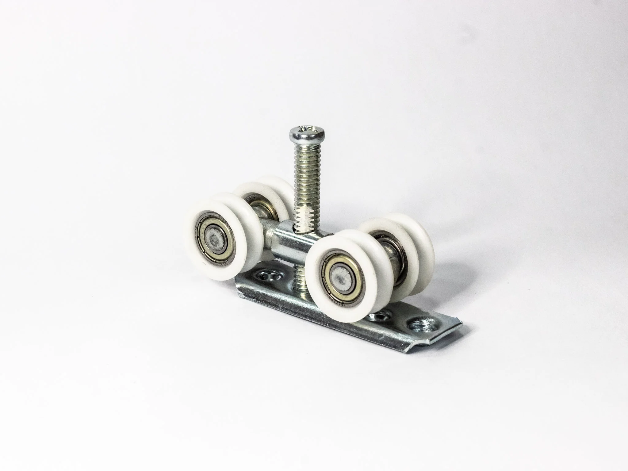 Roldana C&ocirc;ncava 4 Rodas Base Reta com Rolamento