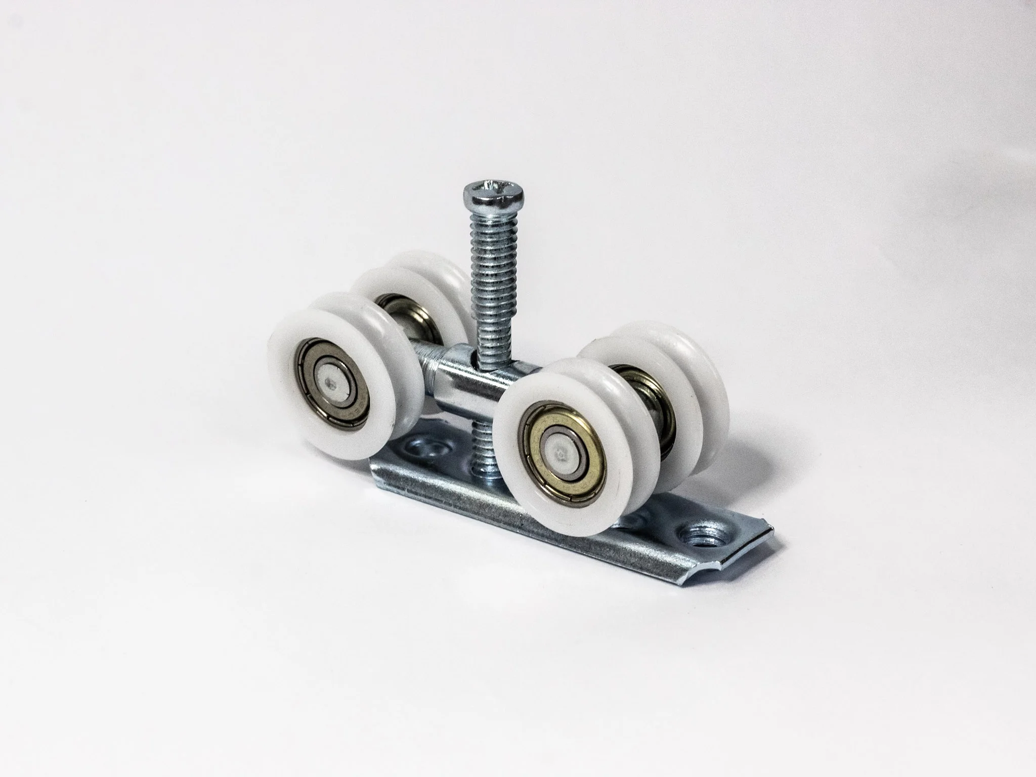 Roldana C&ocirc;ncava 4 Rodas com Base Reta  25mm