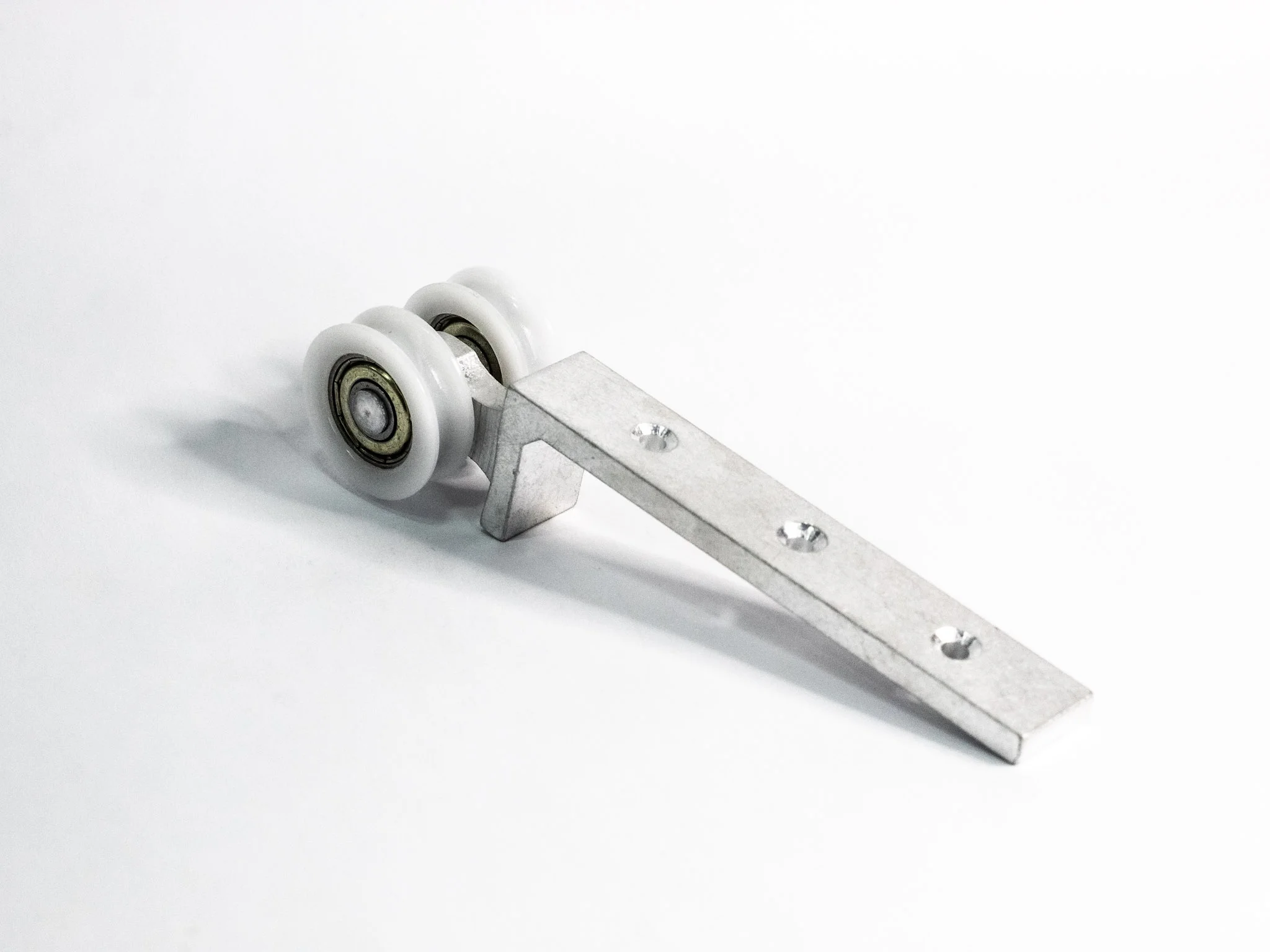 Roldana C&ocirc;ncava Fixa 2 Rodas Lateral Alum&iacute;nio