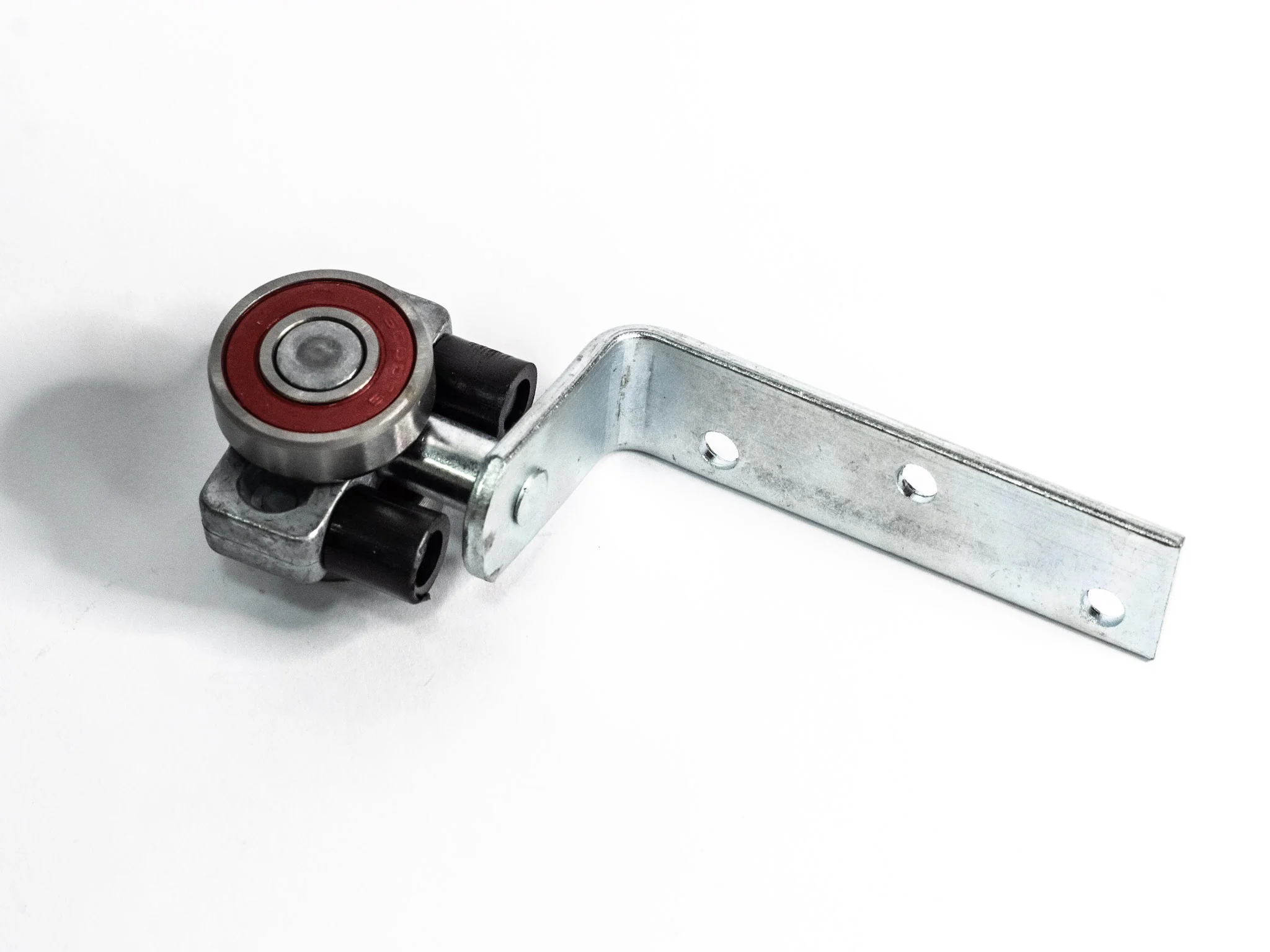 Roldana Reta Fixa 2 Rodas em A&ccedil;o Lateral com Rolamento