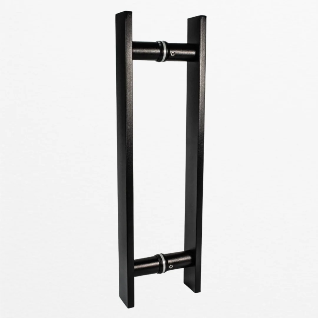 Puxador Barra Chata Preto Fosco