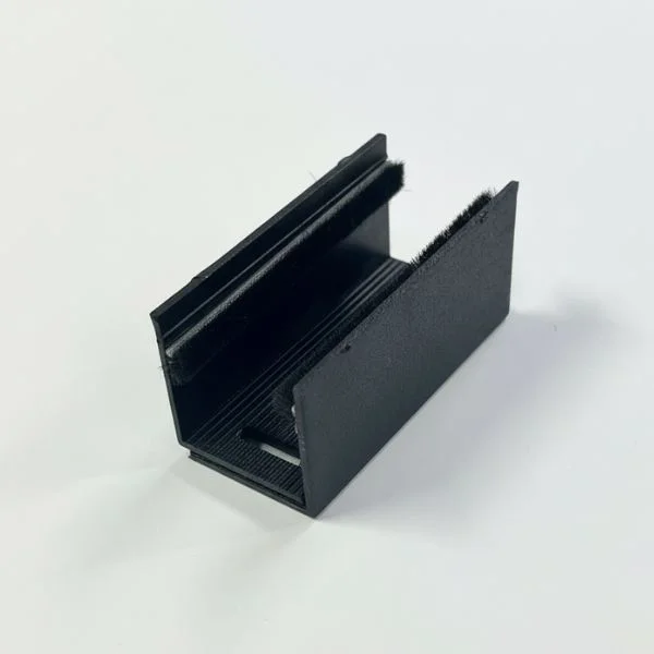 Guia U Regul&aacute;vel em Nylon Preto Fosco