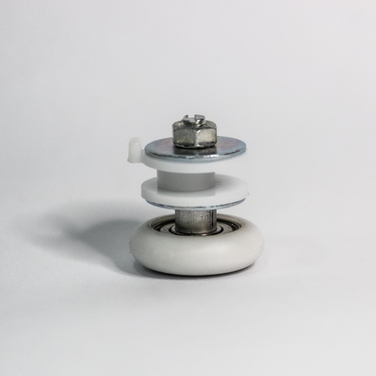 Roldana para Vidro Temperado Exc&ecirc;ntrica com Rolamento