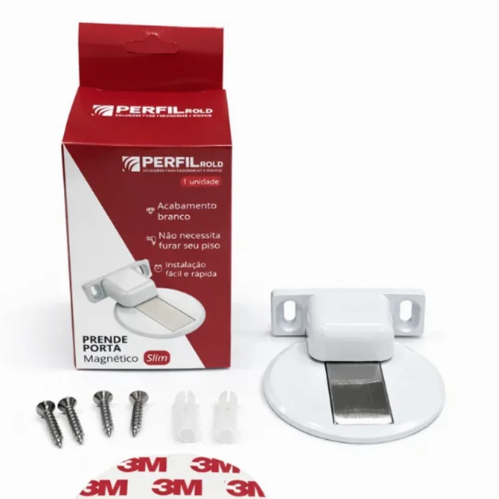 Prende Porta Magn&eacute;tico Slim Branco